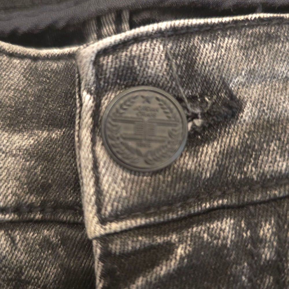 Jordan Craig Legacy Denim Shorts 46 Raw Hem Distress Splatter Stripe Gold Black - Picture 7 of 14